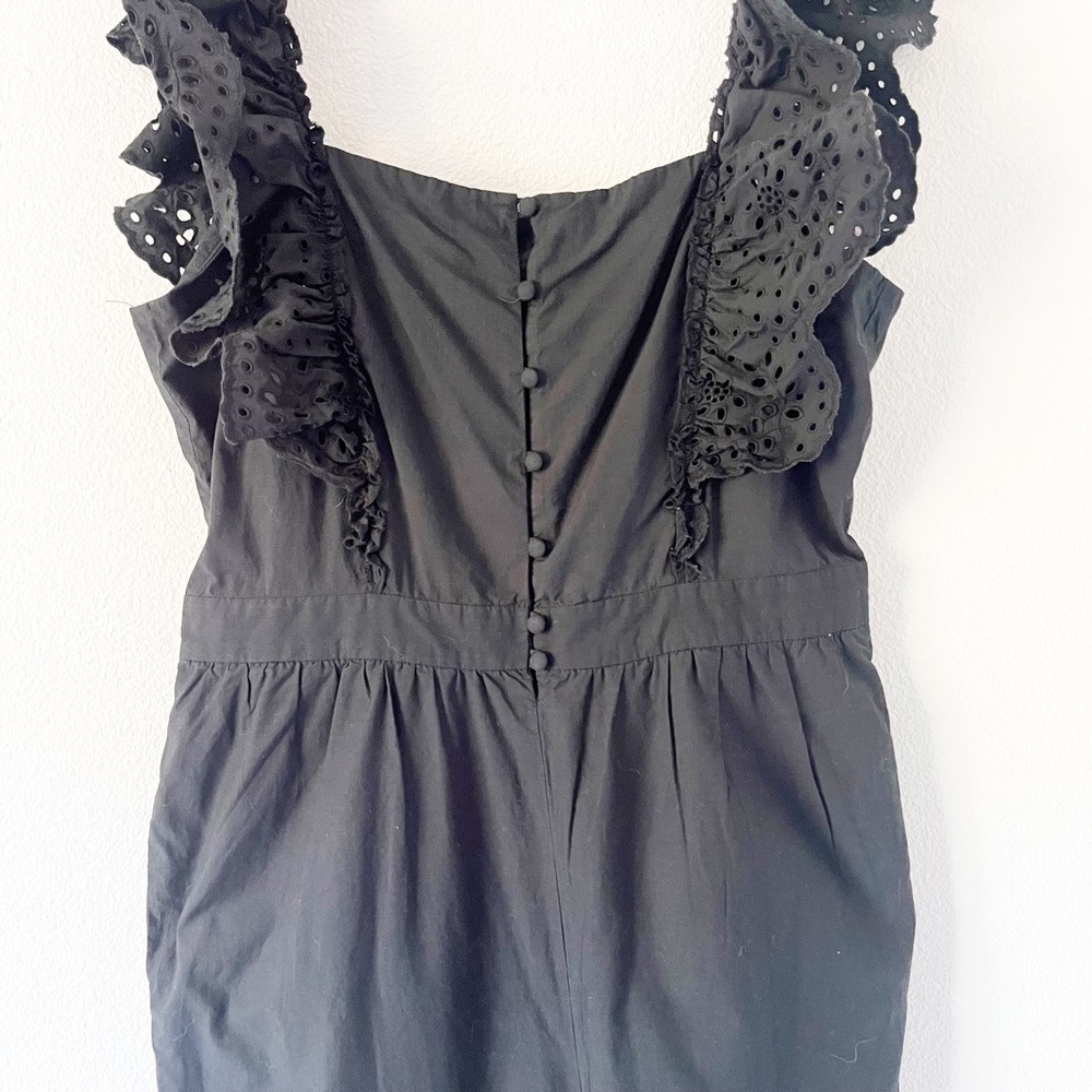 Madewell Eyelet Frilled-Strap Jumpsuit Size 8 - Picture 5 of 16